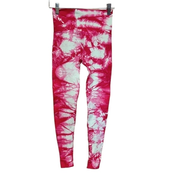 SetActive Pink Tie Dye Leggings - Picture 2 of 8